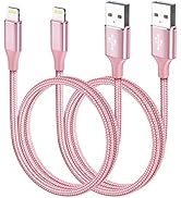 iPhone Charger Cord (2PACK 3FT) Apple MFi Certified Lightning Cable iPhone Charging Cables Fast N...