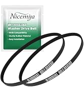 2 Pack W10006384 Washer Drive Belt Compatible with Whirlpool Kenmore Maytag Top Load Washing Mach...