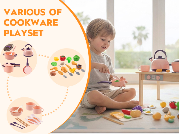 Various of cookware playset