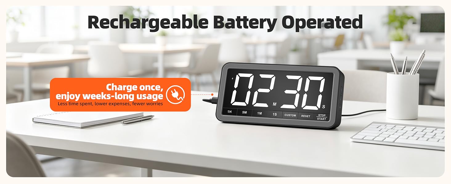 Rechargeable battery powered