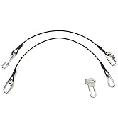 Dog Car Seat Belt Restraint, Sonku 2 Pack Proof Steel Cable Safety Vehicle Belt Fit for Small, Me...