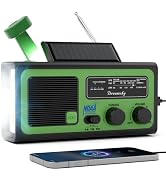 Dreamsky NOAA Emergency Radio Weather Alert with Hand Crank Solar | Radios Portable AM FM, 18500m...