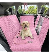 Dog Car Seat Cover, 600D Heavy Durable Dogs Seat Cover for Back Seat, 100% Waterproof Scratch Pro...
