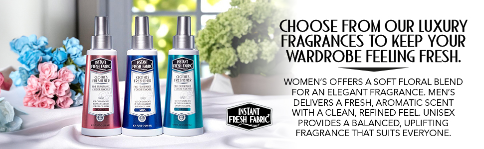 Bottles of Clothes Freshener.
