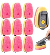 Sponge Dishwand Brush Refills for Scotch-Brite Dishwand - 10 Pack Dish Soap Non-Scratch Brush Ref...