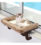 Zakkart Cat Perch for Window Sill with Bolster - Orthopedic Hammock Design with Premium Hardwood ...