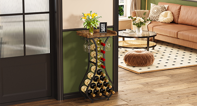 freestanding wine holder