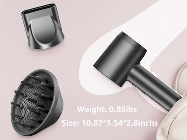 hair dryer with diffuser nozzle