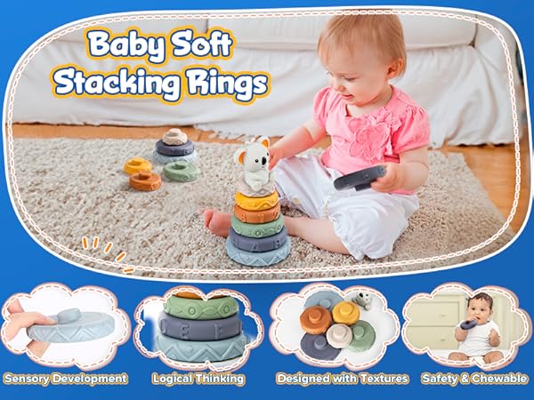 7 soft stacking rings