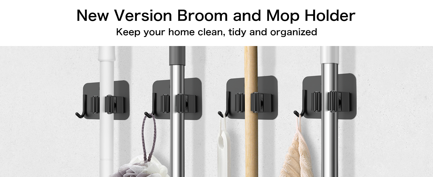 Broom Holder Wall Mount