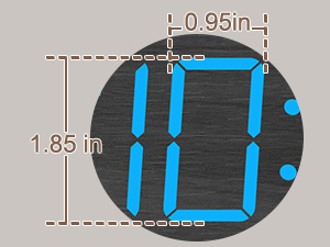 digital clock large numbers