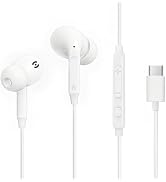MAS CARNEY USB C Wired Earbuds Ear Buds for iPhone 17 16 15 Pro Max USBC in-Ear Headphones Wired ...