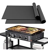 UBeesize 2 Pack 100% Nonstick Grilling Mats for 36 Inch Blackstone Griddle, Resuable Cooking Mats...