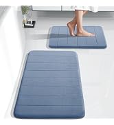 Yimobra Bathroom Rugs Sets 2 Piece, Soft Absorbent Memory Foam Bath Mats Set, Dry Fast Bath Mat, ...