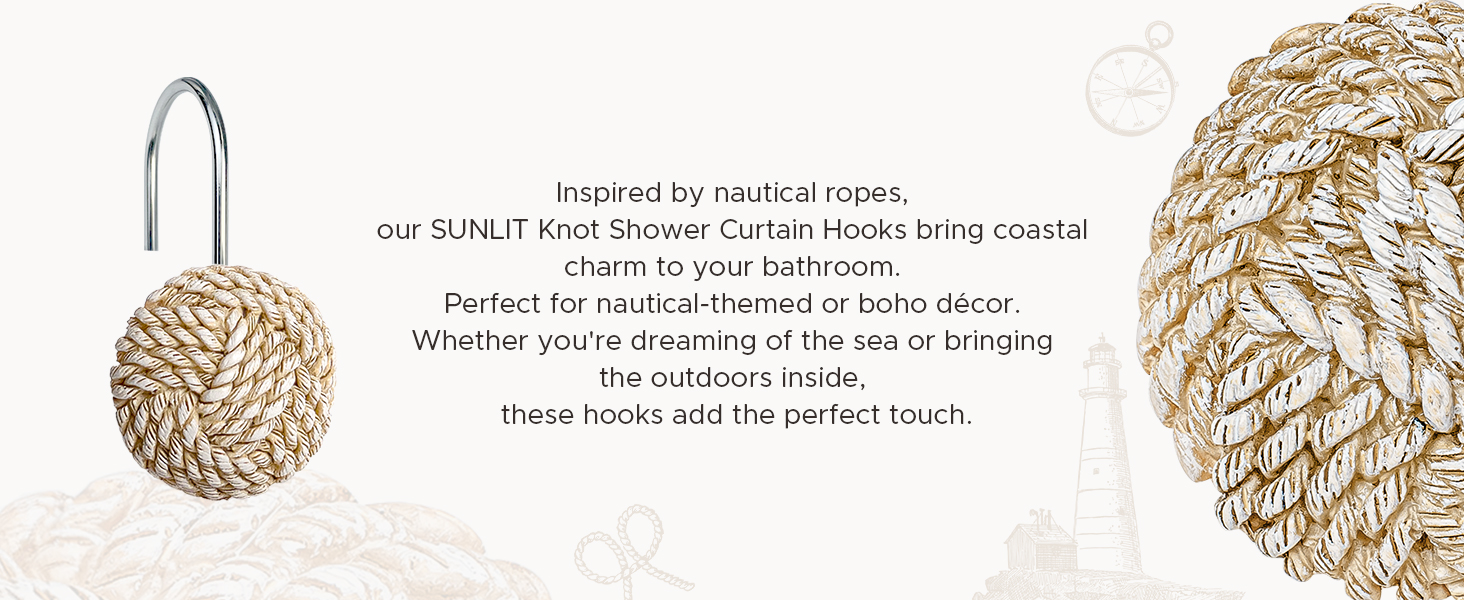 boho shower curtian hooks