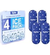Krypthos 4 Reusable Ice Packs for Insulin Cooler Bag, Long-Lasting Mini Gel Ice Bricks for Diabet...