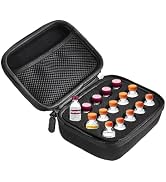 Lemintae 15-Slot Insulin Vials Fridge Holder, Insulin Bottle Storage Case with Mesh Bag to Organi...