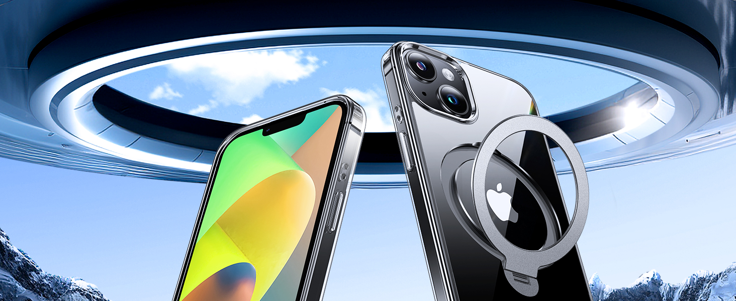 clear iphone 14 case with stand