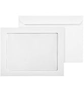 EnDoc 9x12 Full Face Window Envelopes - 28lb Paper. Bright White 9 x 12 Inches Envelope, With a n...