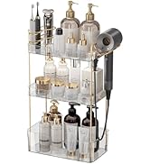 Aveniee Bathroom Counter Organizer Countertop, 3 Tier Makeup Perfume Storage with Hair Dryer Rack...