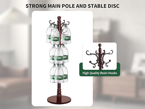 wooden coat rack