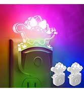 L LOHAS LED Dinosaur Night Light with Dusk to Dawn Sensor, Dinosaur Night Light for Boys, Stegosa...