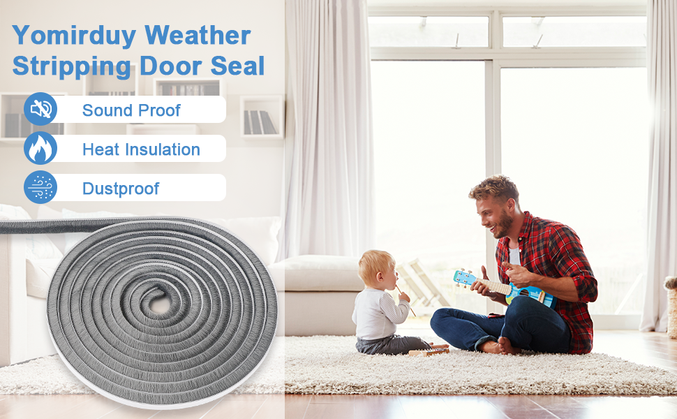Self-Adhesive Weather Stripping Door Seal Strip for Door Window