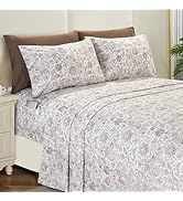 Elegant Comfort Softest and Coziest 6-Piece Sheet Set - 1500 Premium Hotel Quality Microfiber - D...