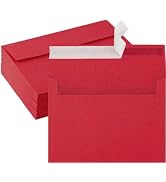 50 Pack Red Envelopes 4 x 6 Inch Red Envelopes,A4 Envelopes, Card Envelopes, Red Paper Envelopes,...