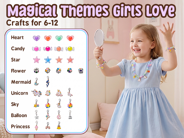 DIY Charm Jewelry Making Kit Makes up