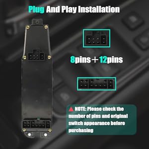 Master Power Window Switch and Bezel