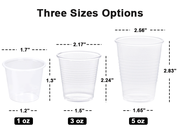 plastic cups 3 oz