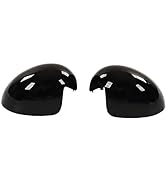 R56 Black Door Mirror Cover for MINI Cooper Mirror Covers R57 Car Exterior 2Pcs Door Mirror Cover...