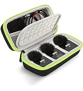 YOUSHARES Wireless Go 2 Hard Carring Case - Professional Flocking Mic Case Compatible with Rode W...