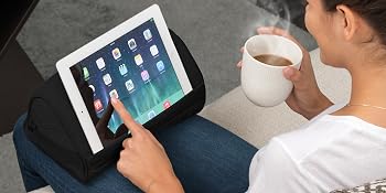 tablet holder, tablet stand, tablet pillow, travel, pillow, neck pillow