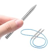 2 Pack 3" Paracord Lacing Needle Tools, Type III 550 Paracord FID Parachute Stitching Needles for...