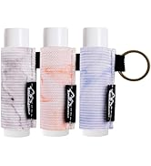 WK IEASON - Lip Balm Holder Keychain Clip On Lipstick Sleeve Chapstick Sleeve Holder Keychain 3pc...