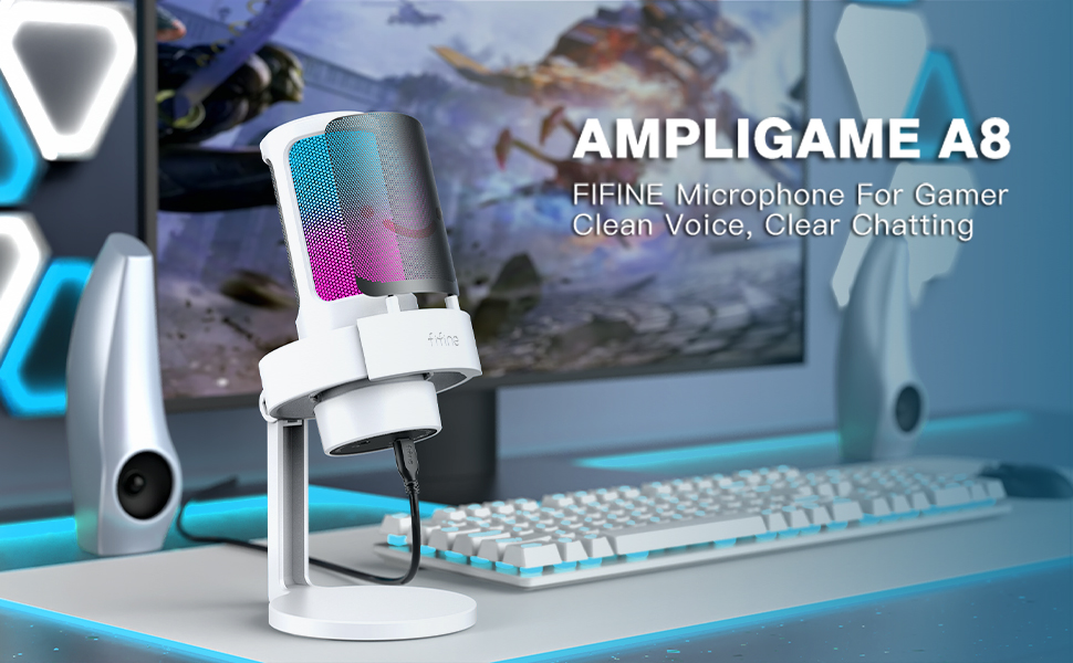 AmpliGame A8 White