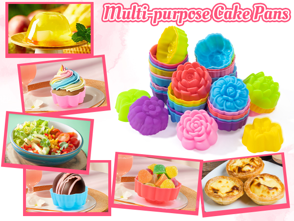 Flower Silicone Baking Cups