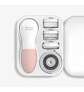 Raedia Daily Facial Cleansing Brush with 4 Interchangeable Brush Heads by Vanity Planet - Handhel...