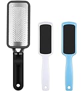 3 Pieces Colossal Foot Files Kit Foot Scrubber Foot Rasp and Double-Sided Heel Files Pedicure Too...