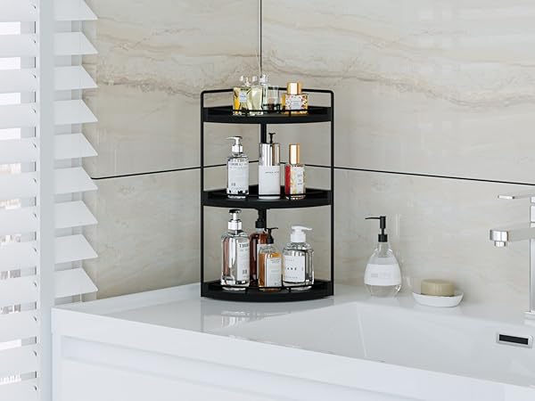 corner bathroom counter organizer