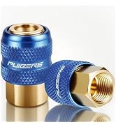 PUIBERS 2PCS Open Flow Air Chuck, 1/4" FNPT Brass Tire Inflator Coupler for Fast Tire Inflation &...