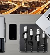 NEGENTTREN 2 in 1 USB C to C Cable 60W (6.6FT, 2Pack), 5A Fast Charging Type A to C Charger Cord ...