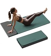 ILILI Foldable Yoga Mat, 10mm Thick, TPE Material, Extra Long 75"L x 26"W, Soft and Comfortable F...