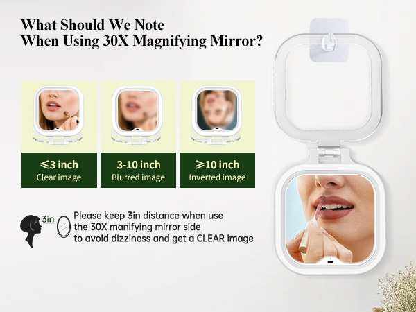 funtouch rechargeable travel makeup mirror