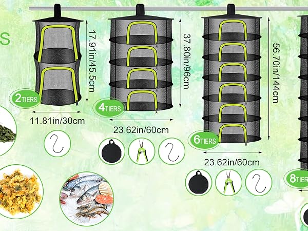 Doacpcr Herb Drying Rack