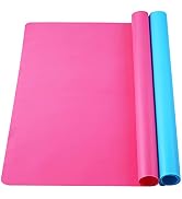 2 Pack 23.5"X19.5" Extra Large Silicone Sheets for Crafts,Resin Jewelry Casting Molds Mat,Silicon...