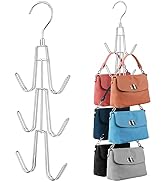 ZEDODIER Purse Hanger Organizer for Closet, 2 Pack Hanging Bag Holder, Keeping Purses Visible and...