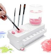 Paint Brush Cleaner, Upgrade Brush Rinser with Drain and Brush Holder, Water Circulation Paintbru...